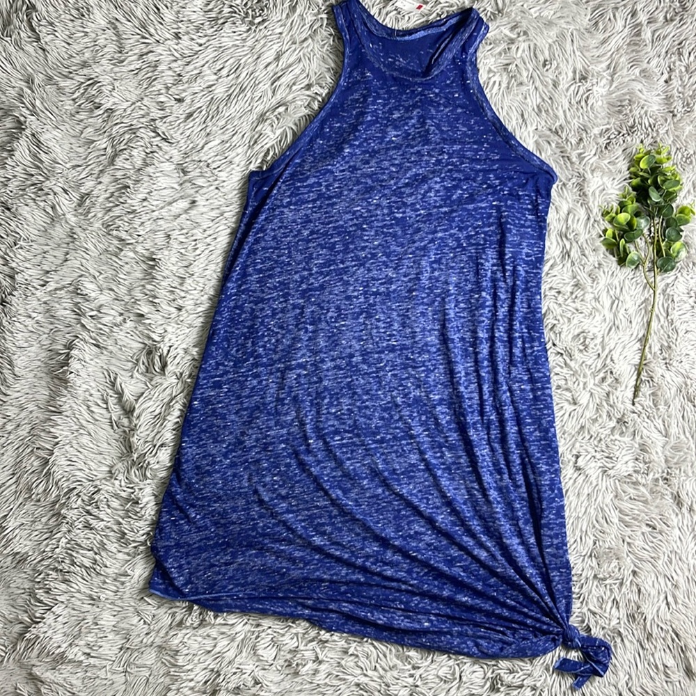 NWT Весса Beach Date Cover-Up pocket and knot Dress in orchid blue size xs/s